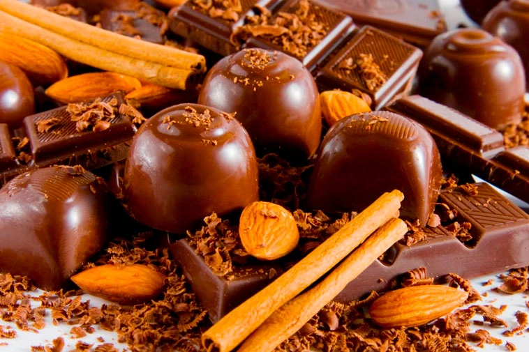 Caixas de chocolate acondicionadas para transporte com controle de temperatura