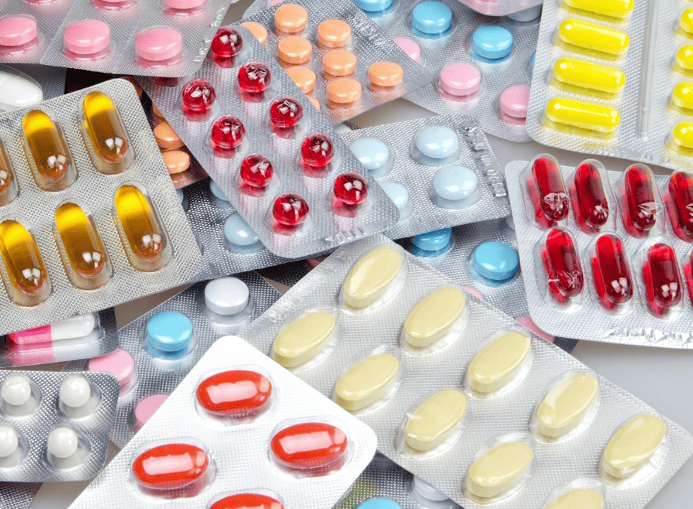 Caixas de medicamentos preparadas para transporte internacional